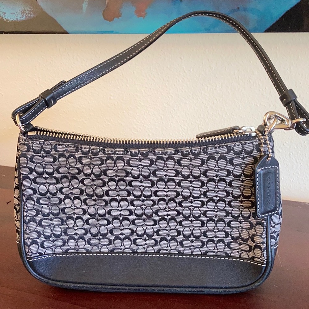 Coach bag, mini signature.  Used, fair condition.